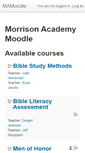 Mobile Screenshot of moodle.mca.org.tw