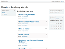 Tablet Screenshot of moodle.mca.org.tw