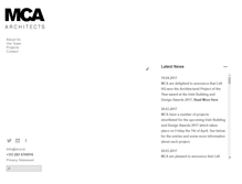 Tablet Screenshot of mca.ie