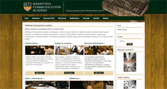 Desktop Screenshot of mca.edu.pl